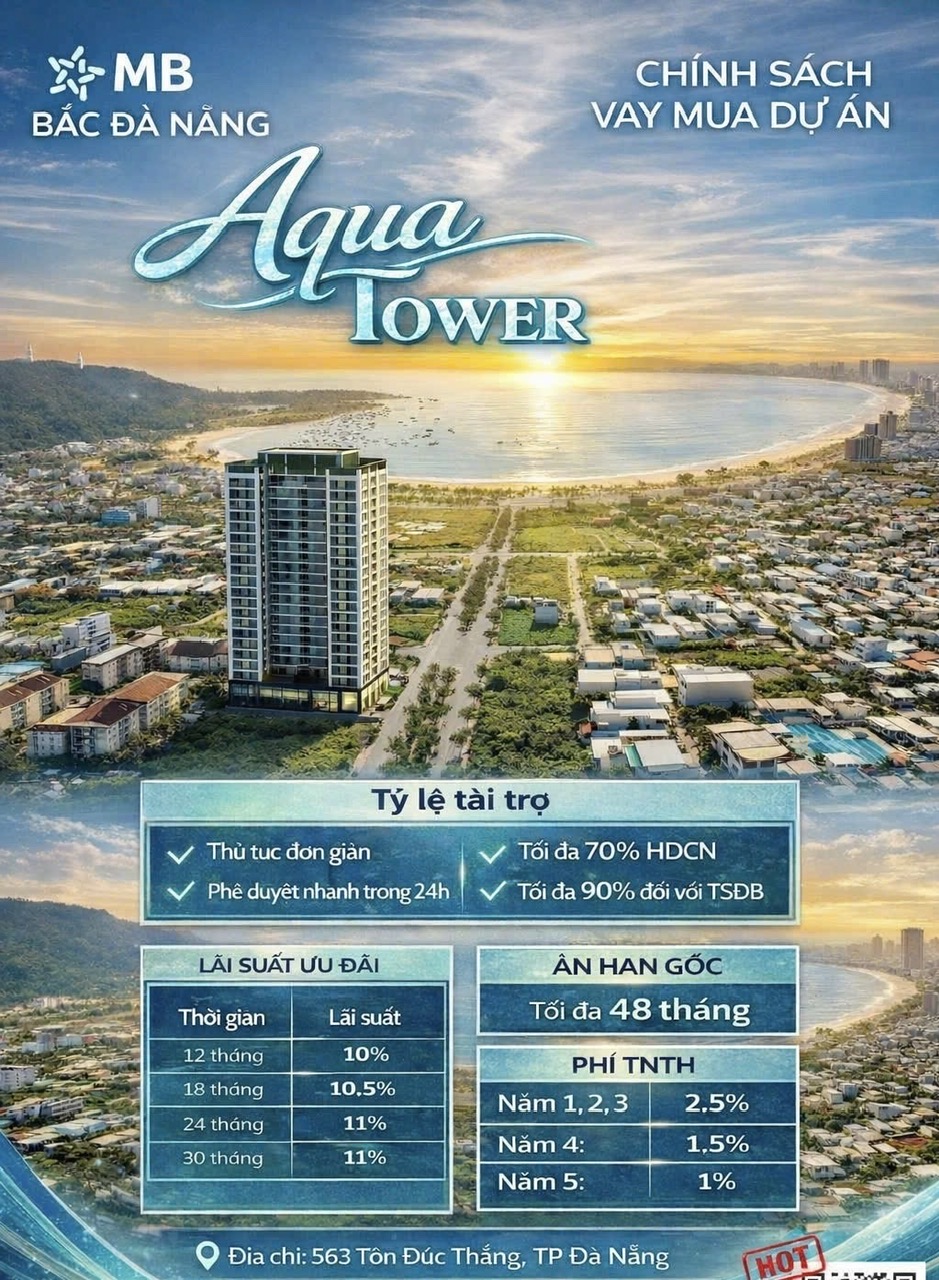 Cơ hội sở hữu căn hộ 2 phòng ngủ tại dự án cao cấp Hiyori Aqua Tower với thiết kế chuẩn Nhật Bản