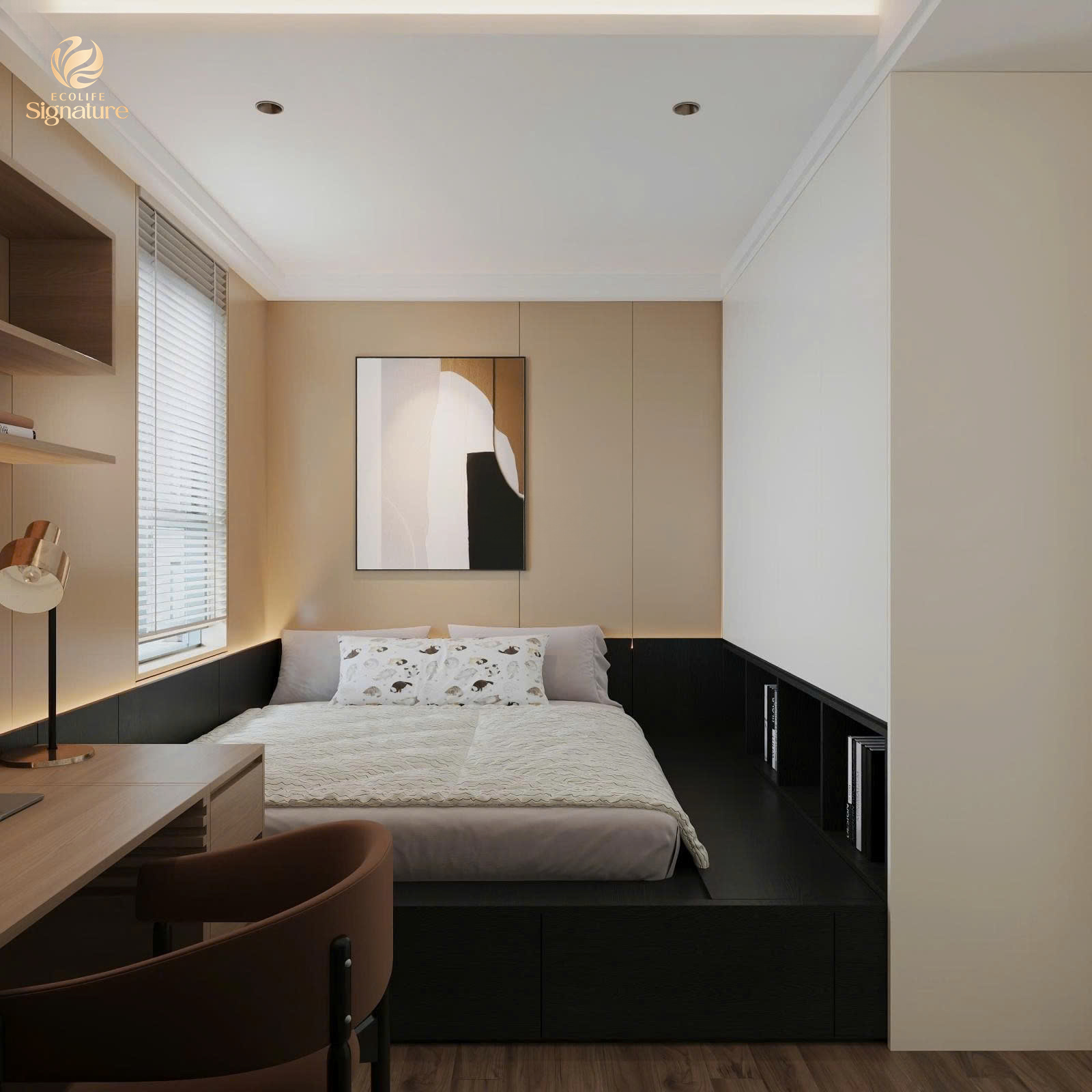 Căn hộ A2 2PN, diện tích lên tới 67m2 ở thuộc Ecolife Signature đường Mê Linh, Liên Chiểu, Đà Nẵng