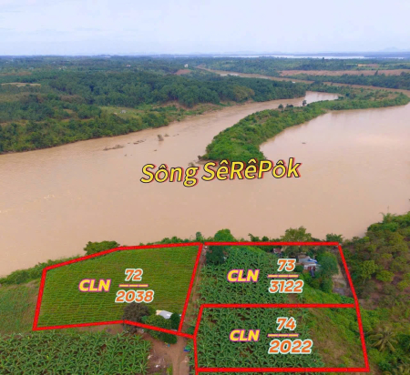 Chủ xuất cảnh cần ra nhanh đất 7.000m2 giá 1,2 tỷ - Giáp sông Srêpốk, Buôn Ma Thuột, tỉnh Đắk Lắk