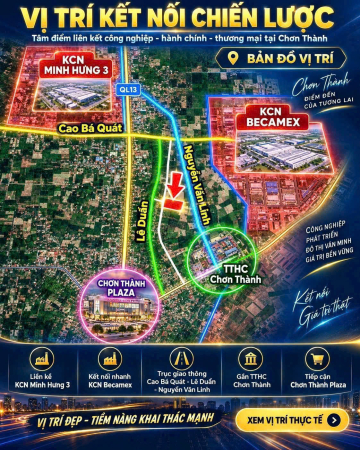 Bán đất 450m2 tại Trung Lợi, Hưng Long, Chơn Thành, 1,379 tỷ