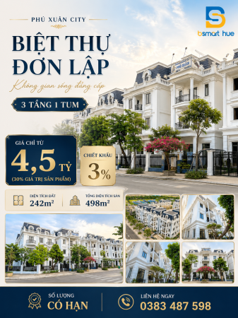 Biệt Thự Đơn Lập - Giữa Lòng Cố Đô