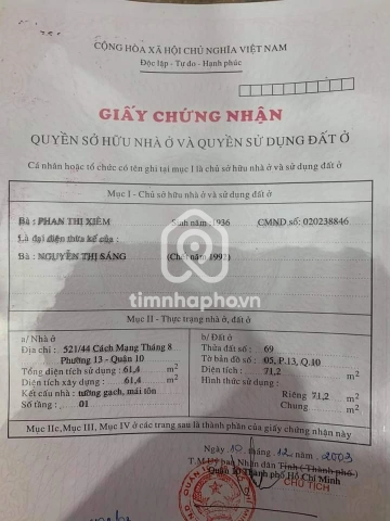 521/44 Đường Cách Mạng Tháng Tám, Phường Hòa Hưng