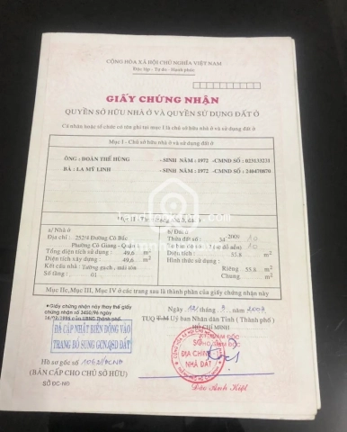 252/4 Đường Cô Bắc, Phường Cầu Ông Lãnh