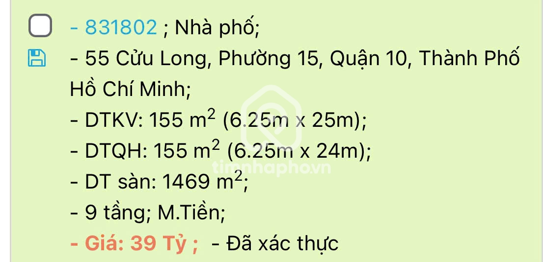55 Đường Cửu Long, Phường Hòa Hưng 55 Đường Cửu Long, Phường Hòa Hưng