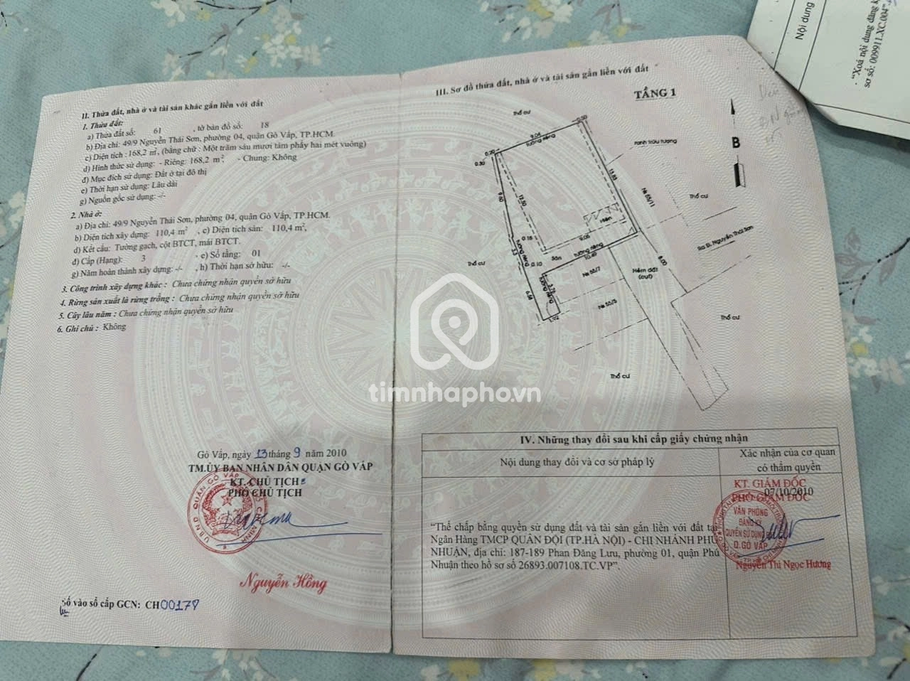 37/9 Đường Nguyễn Thái Sơn, Phường Hạnh Thông 37/9 Đường Nguyễn Thái Sơn, Phường Hạnh Thông