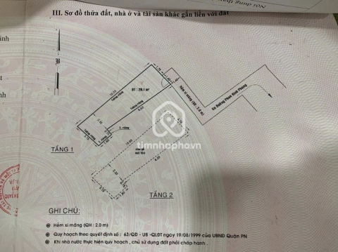 Nhà phố Hẻm Đường Phan Đình Phùng Phú Nhuận - 2 tầng - Giá Chỉ 4,9 Tỷ