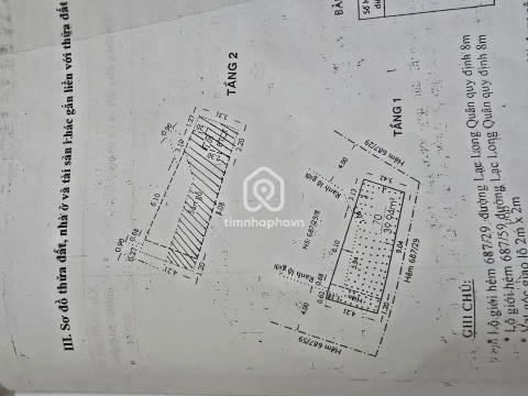 Nhà phố Hẻm Đường Lạc Long Quân Tân Bình - 3 tầng - Giá Chỉ 5,89 Tỷ