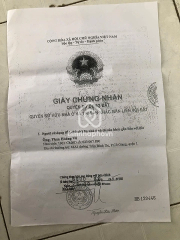 48A1 Đường Trần Đình Xu, Phường Cầu Ông Lãnh