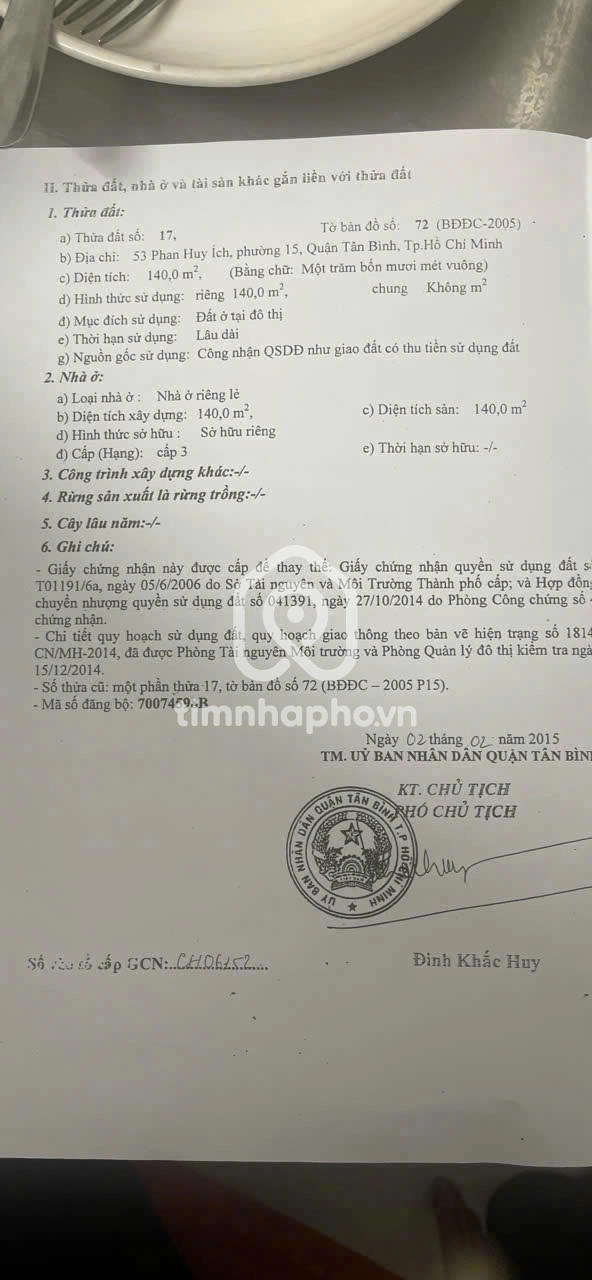53 Đường Phan Huy Ích, Phường Tân Sơn