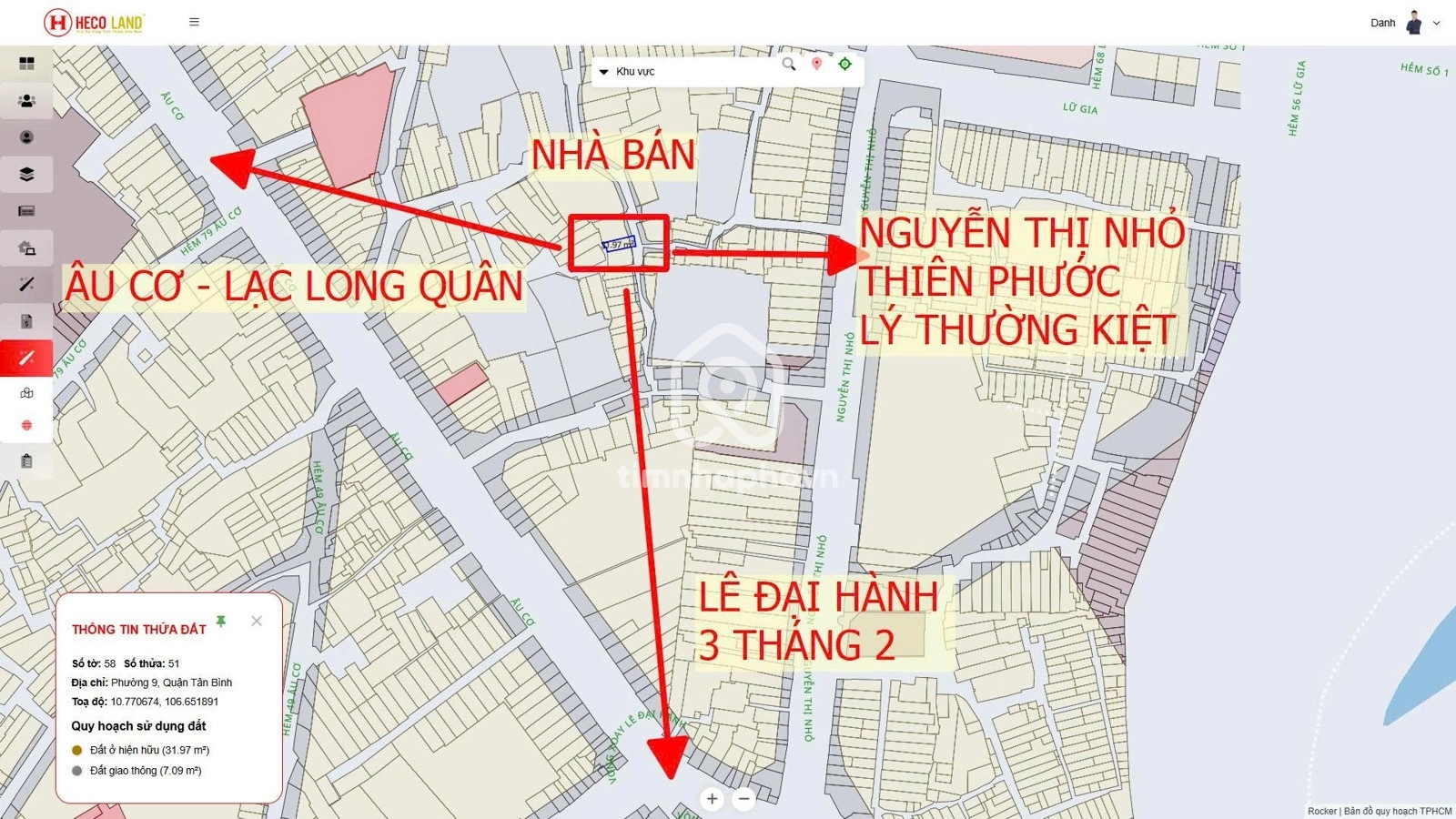 58/35 Đường Âu Cơ, Phường Tân Hòa